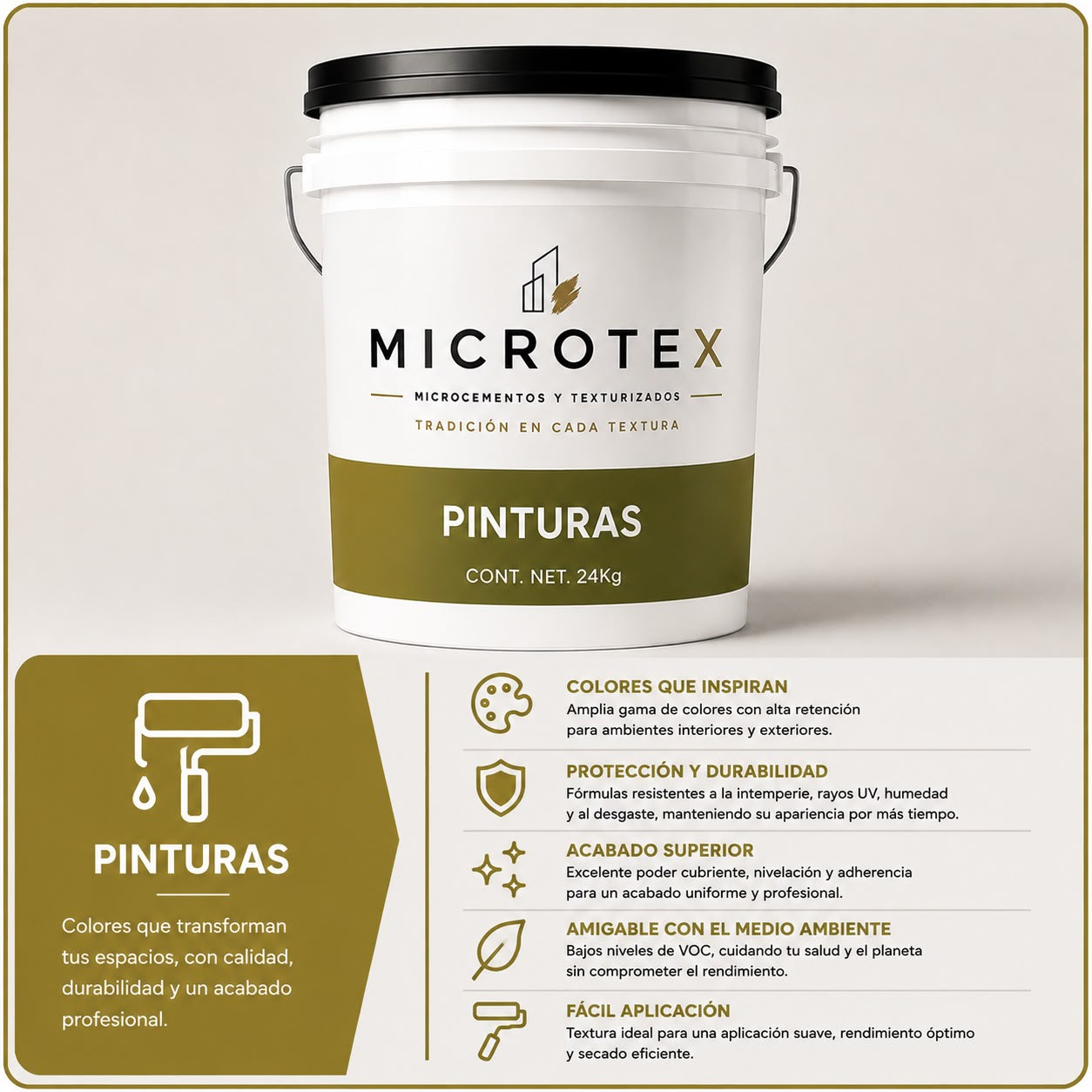 Pinturas arquitectónicas MicroTex